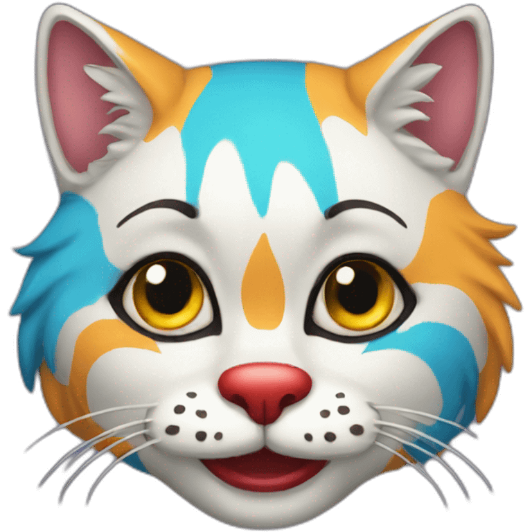 cat clown emoji