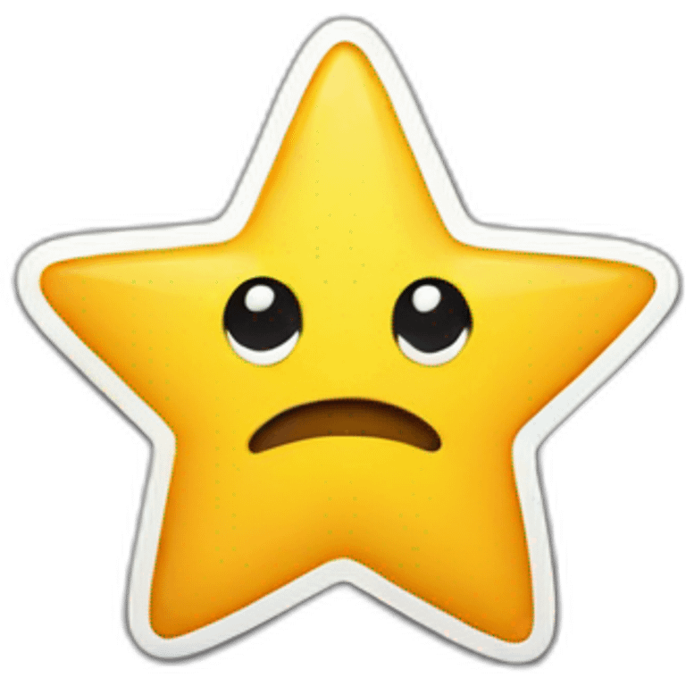 Star sticker emoji