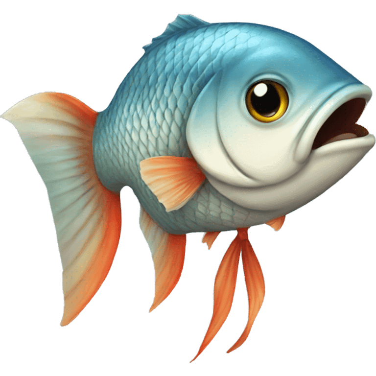 Fish with tie emoji