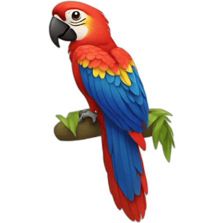 Scarlet Macaw Full Body emoji