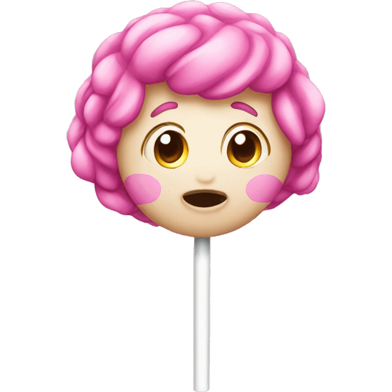 Pink sucker emoji