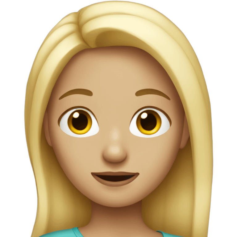 Blonde girl  emoji