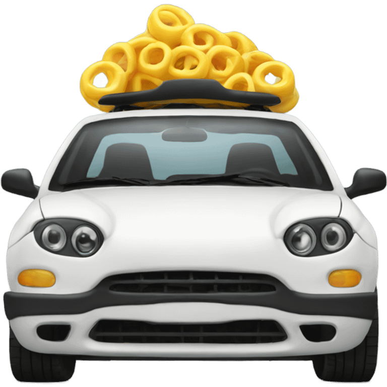 Car with big wherls emoji