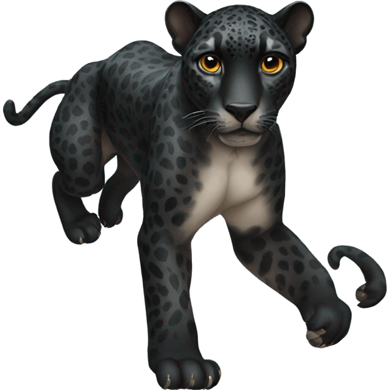 winged black jaguar emoji