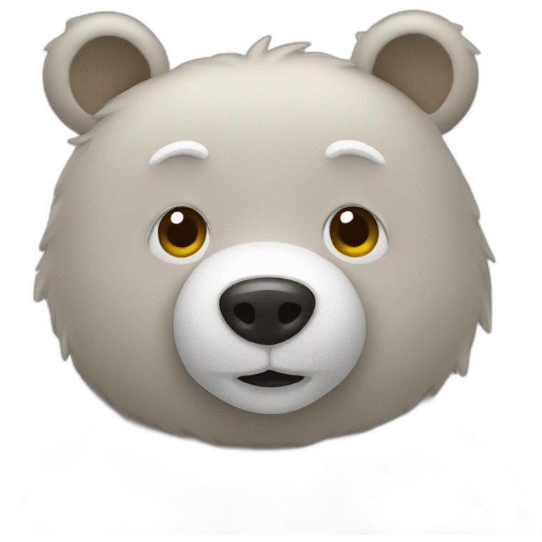 goodnight bear emoji