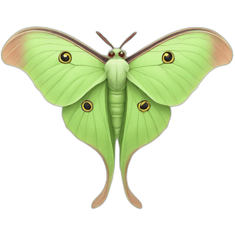 Luna moth emoji