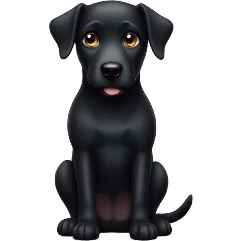 Black dog emoji