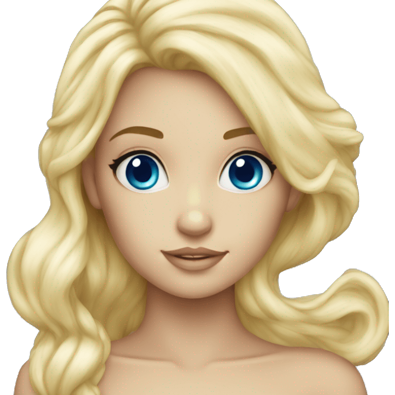 Mermaid blonde  and blue eyes emoji