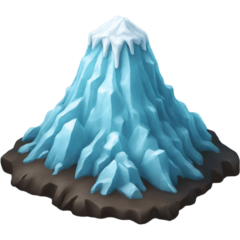 Ice volcano  emoji