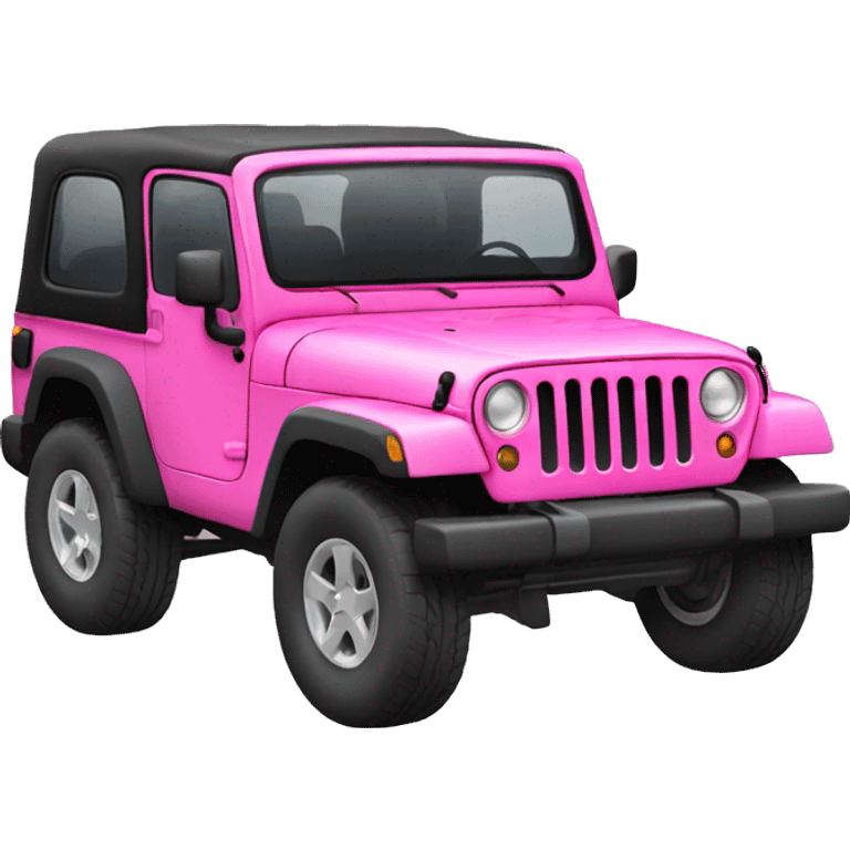 pink jeep emoji