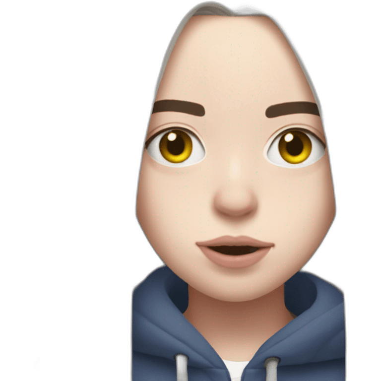 Billie Eilish blosh emoji