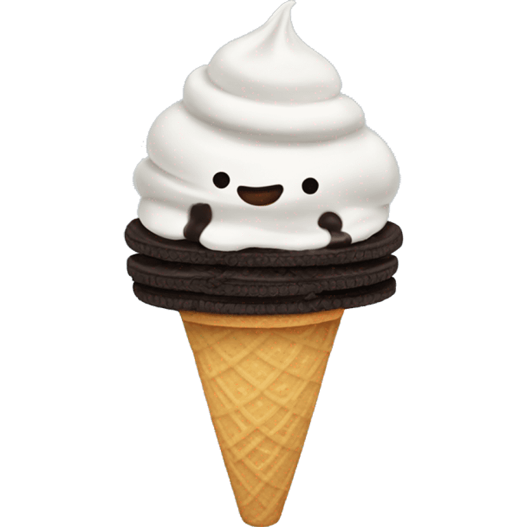 Oreo ice cream  emoji