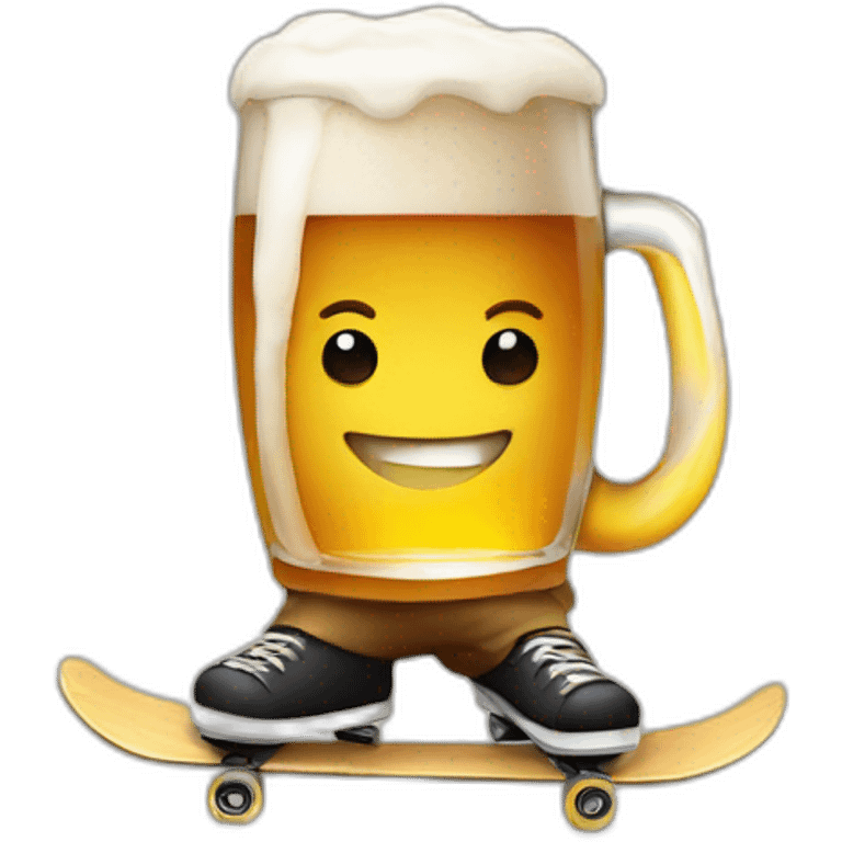 Beer Skater emoji