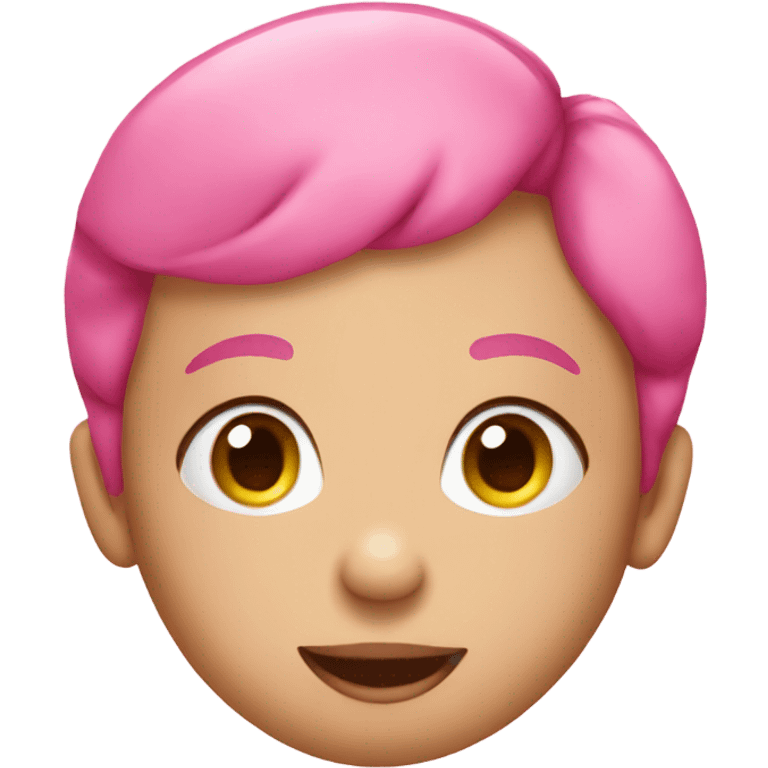 first birthday pink balloon  emoji