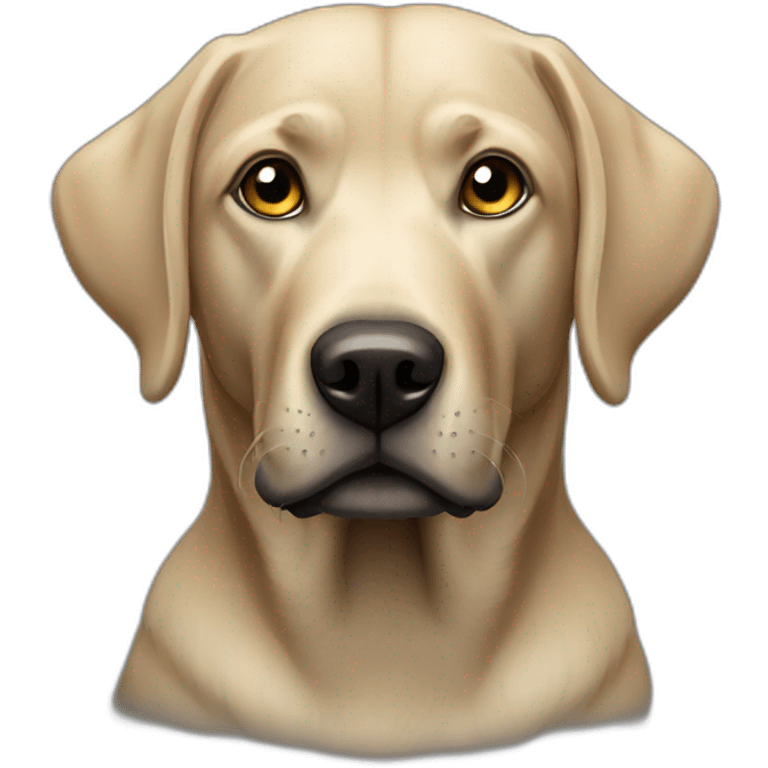 Labrador noir habillé emoji