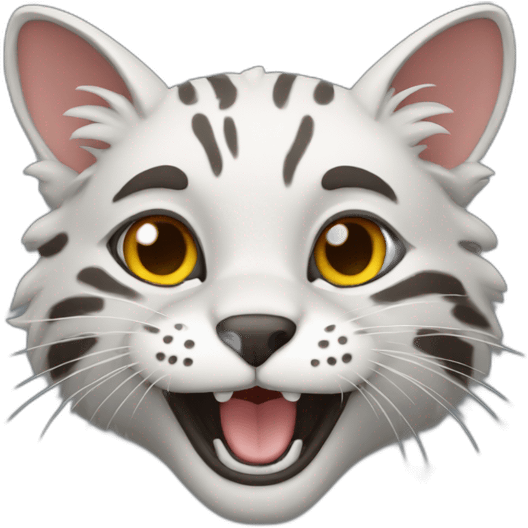 Giddy bobcat emoji