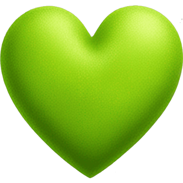 Chartreuse heart emoji