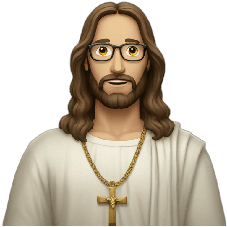 jesus hipster metal emoji