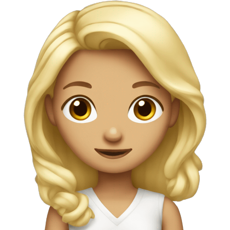 Blond therian girl emoji