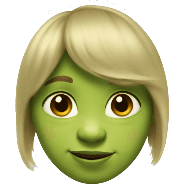 Shrek, as a boy, as a girl pretending to be a boy emoji