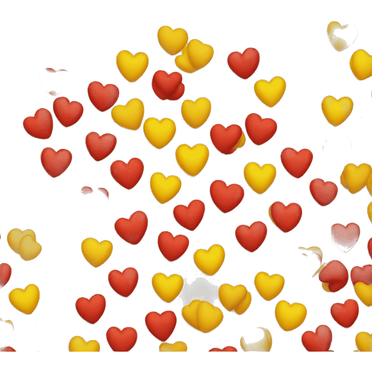 red-yellow heart emoji