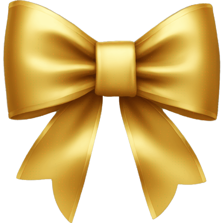 Gold bow emoji