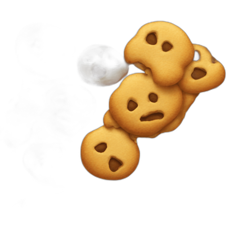 Melted cookie emoji