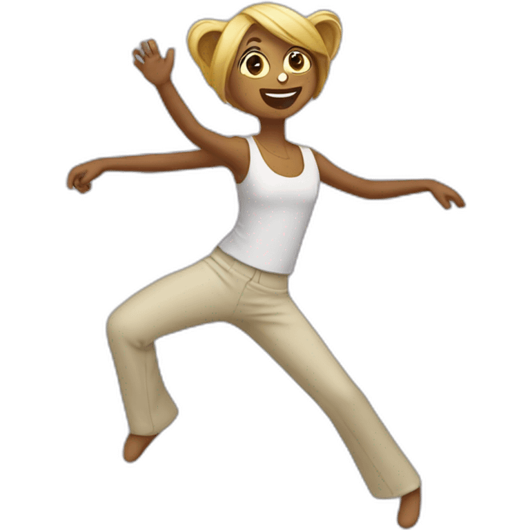 Chat qui danse emoji