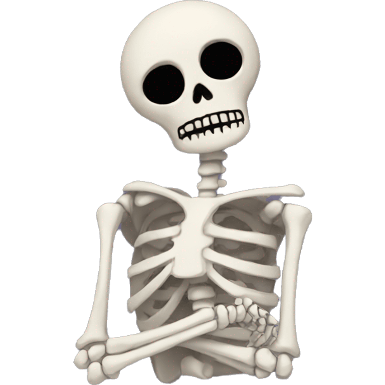 Sad skeleton  emoji