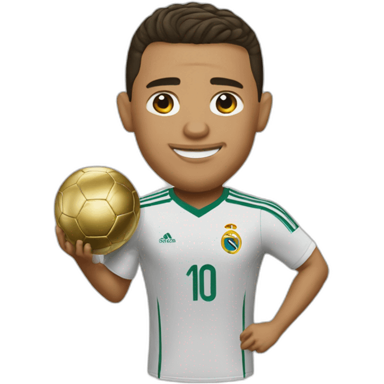 Ronaldo-ballon-d'or emoji