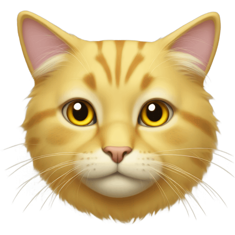 Cat yellow  emoji