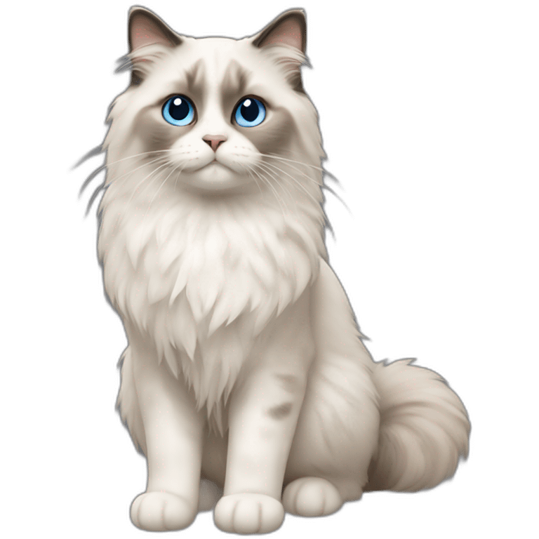 ragdoll cat cute emoji