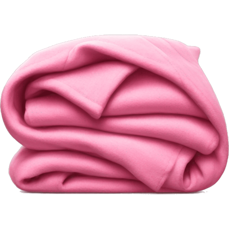 A pink folded blanket  emoji