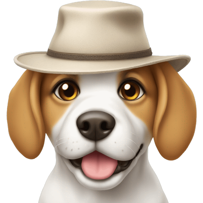 dog, cute, hat emoji