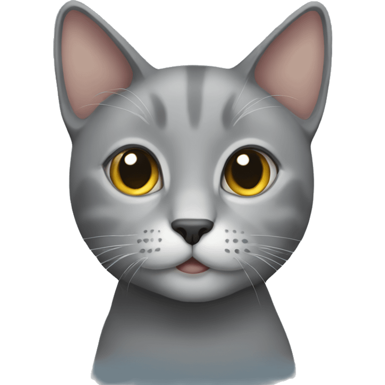 Grey cat  emoji