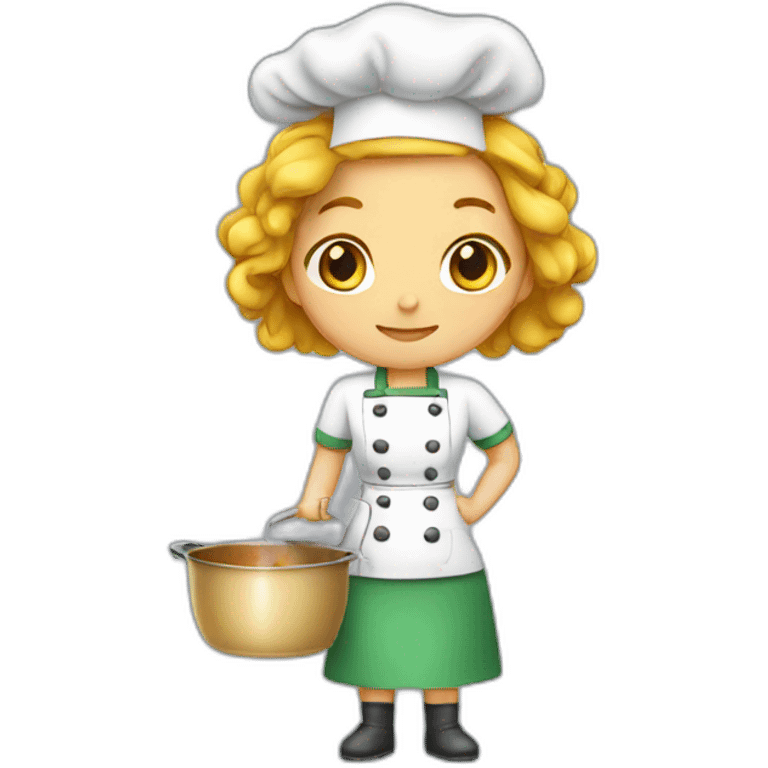 Cook, female, emoji