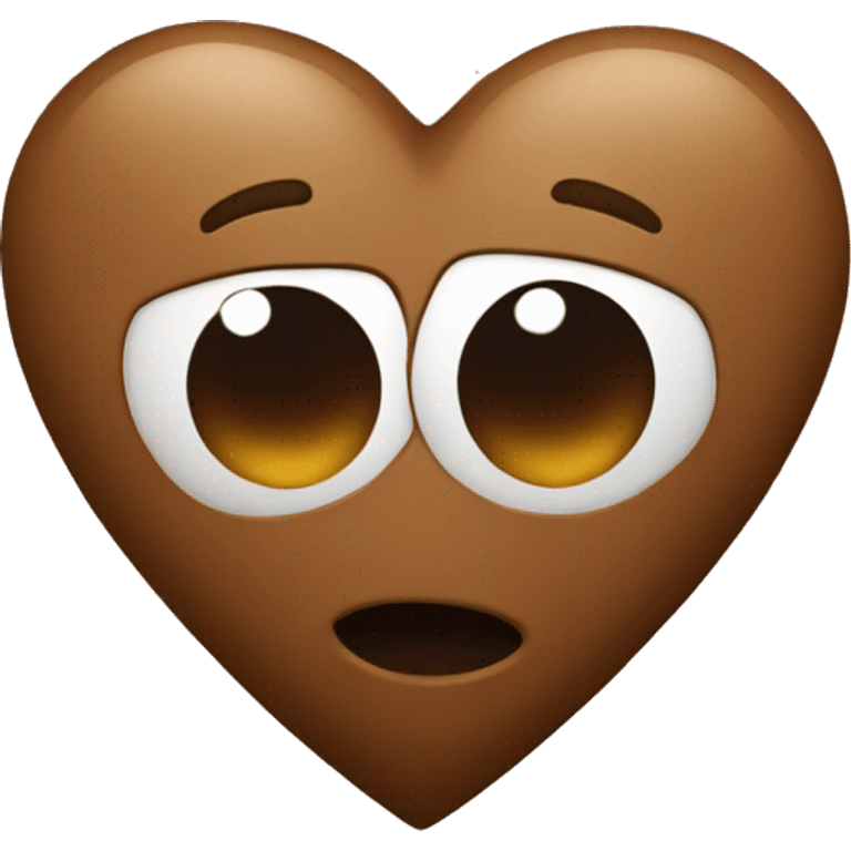 Brown heart emoji