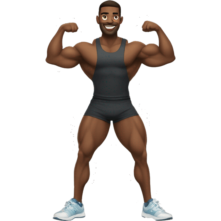 A gym bro’s posing emoji