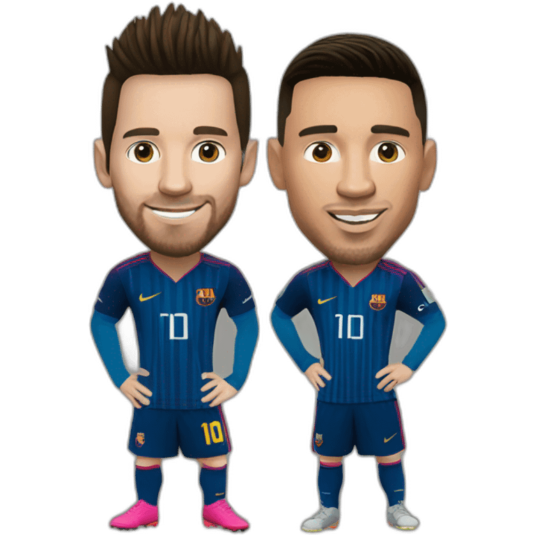 Messi et Ronaldo emoji