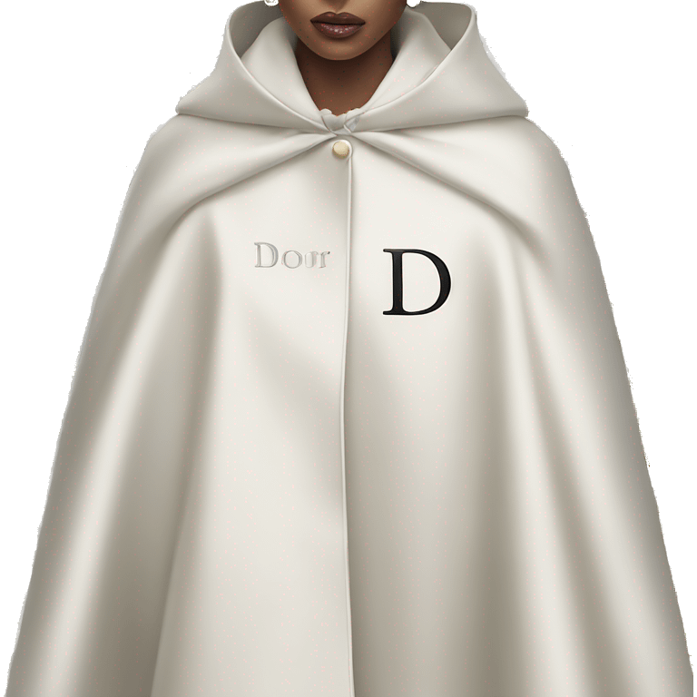 Dior logo on the cape emoji