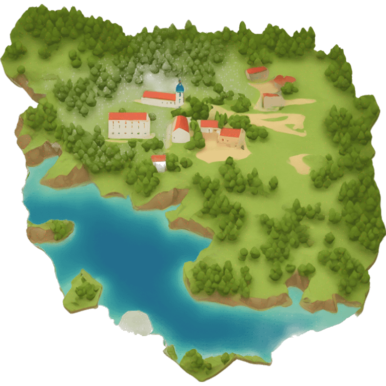 Croatia land shape emoji