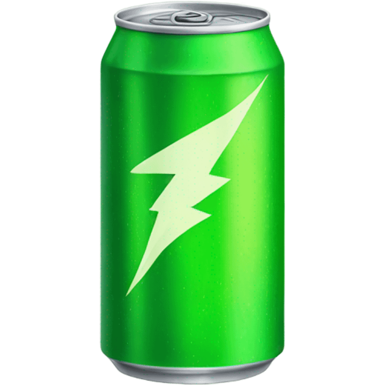 Green energy drink V can  emoji