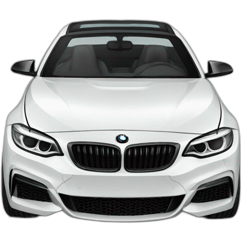 White BMW F22 2 series emoji