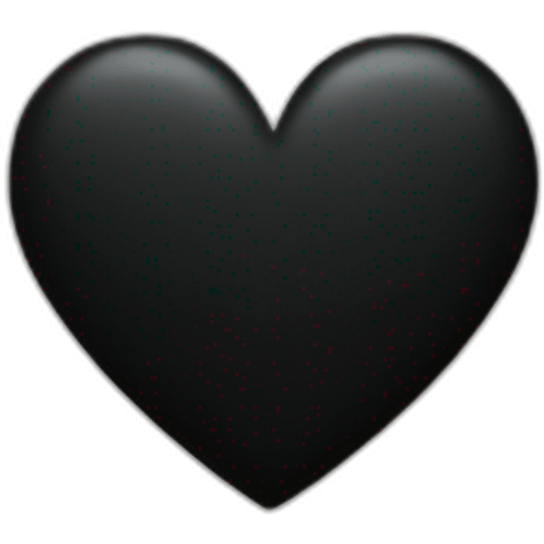 Black heart above the dot   emoji