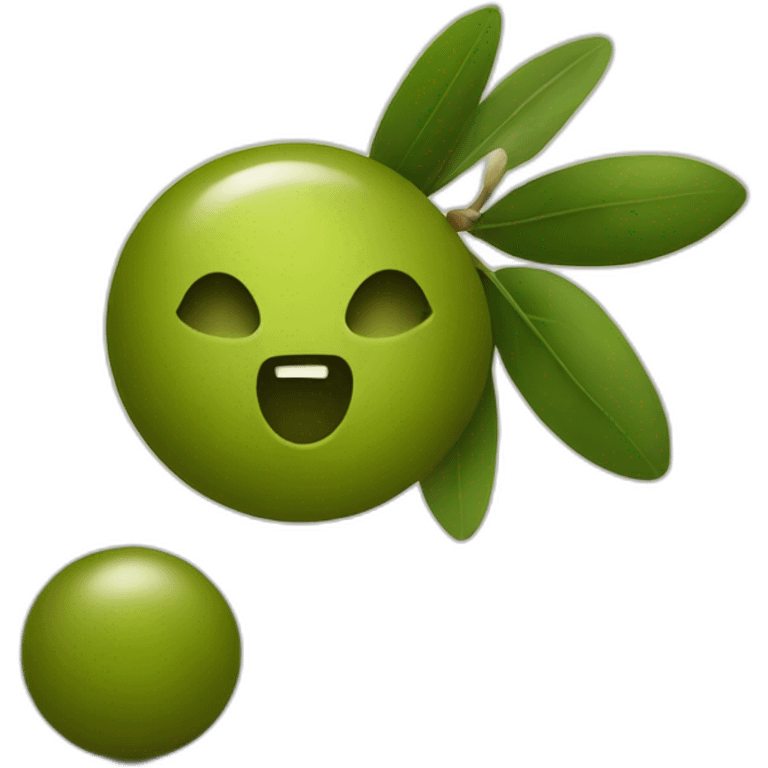 an olive on an olive emoji