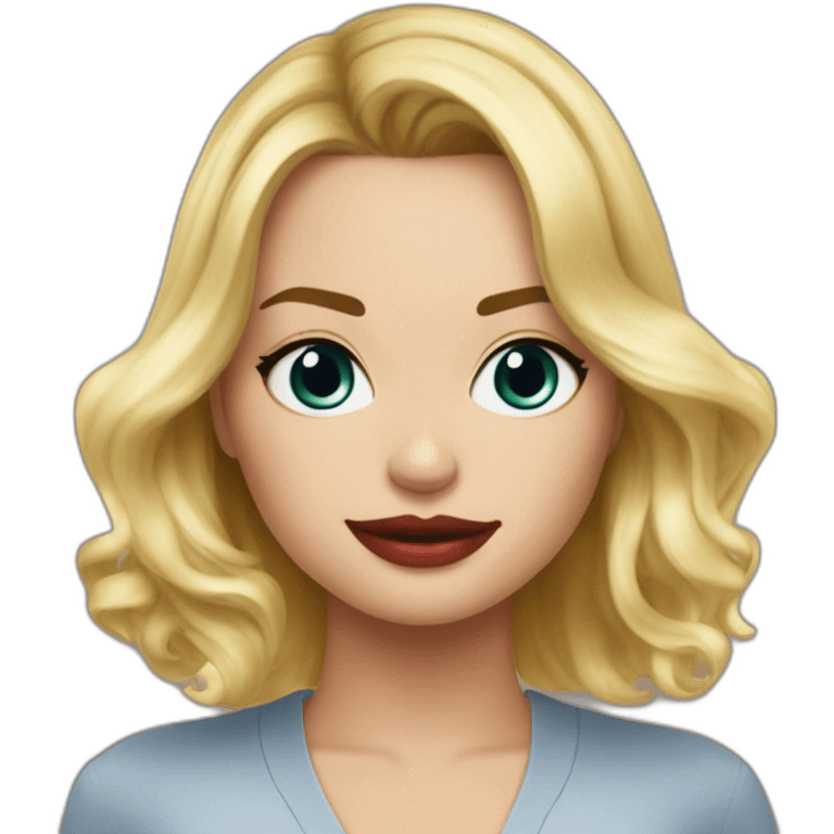 Margot robbie in cappie emoji