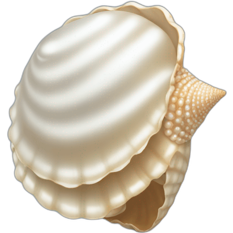 Pearl seashell emoji