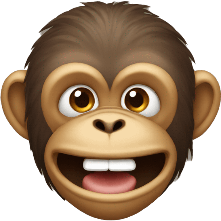 monkey with hands on the mouth emoji