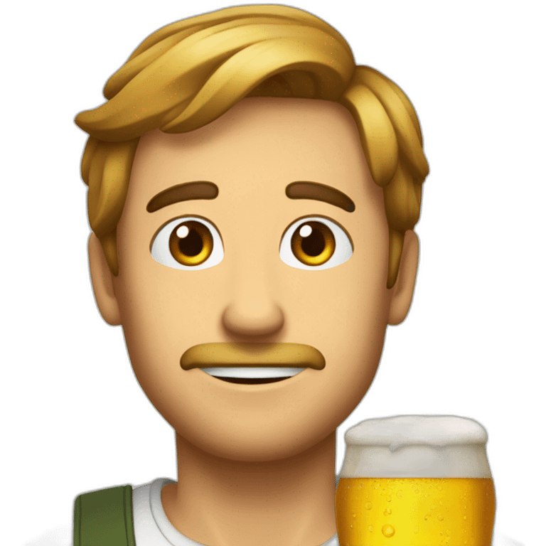 Boire une bière emoji