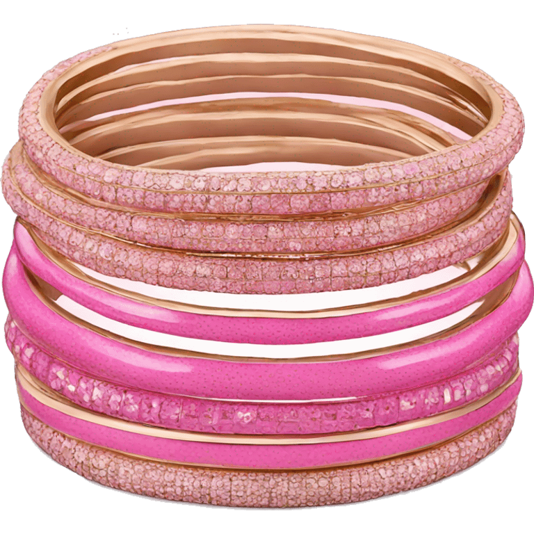 Pink bangle stack  emoji